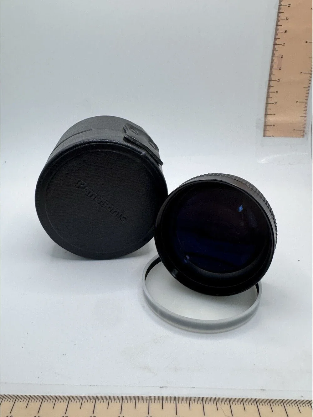 Panasonic Tele Conversion Lens M49 P0.75 w/ Case & Caps Near Mint Japan Camera